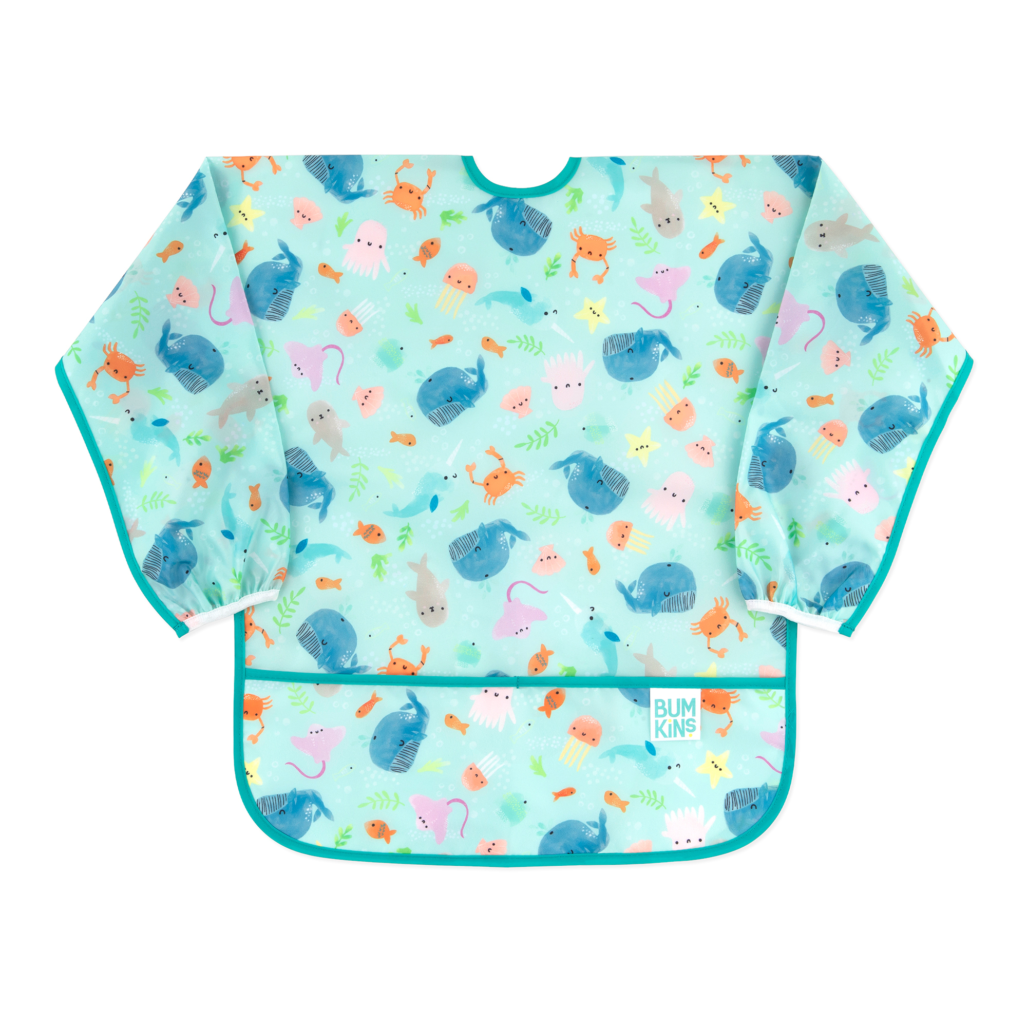 ผ้ากันเปื้อนเด็ก Bumkins Art Smock Ocean Life	 		 		_0